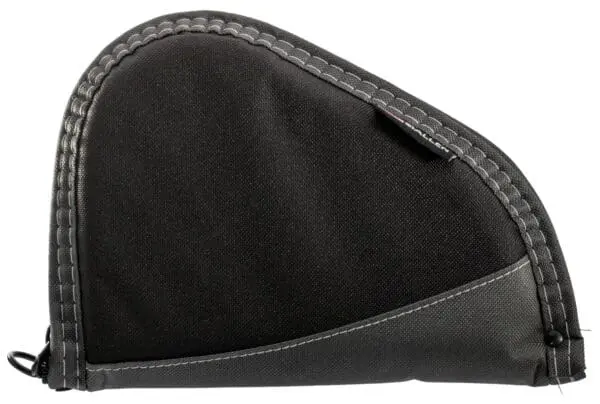 Allen 4448 Deluxe  Handgun Case Black w/Gray Trim, Foam Padding, Non-Absorbent Lining & Lockable Zipper 8" L