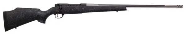 Weatherby MAM01N65CMR6B Mark V Accumark 6.5 Creedmoor 4+1 24" Barrel, Graphite Black Cerakote Metal Finish, Gray Webbed Black Fixed Monte Carlo Stock
