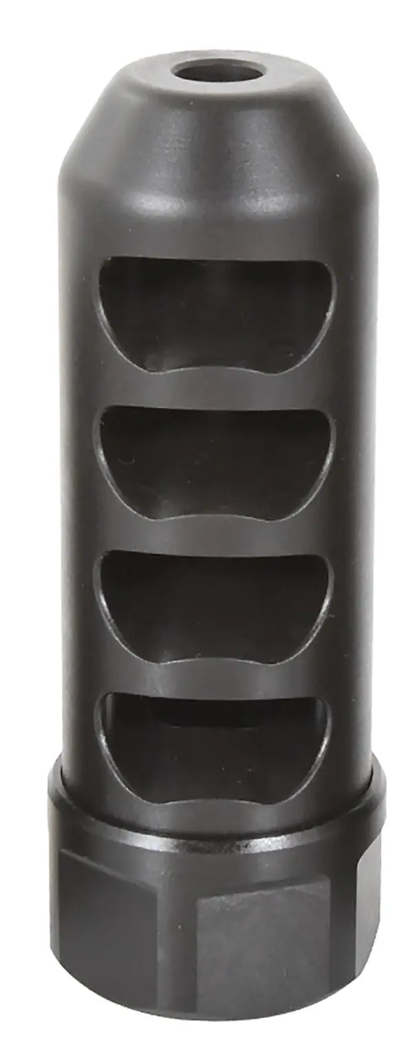 American Precision Arms G2F5838N Gen 2 Fat Bastard Self Timing Brake Black Nitride Stainless Steel with 5/8"-24 tpi Threads, 3.30" OAL & 1.115" Diameter for 338 Cal Rifle