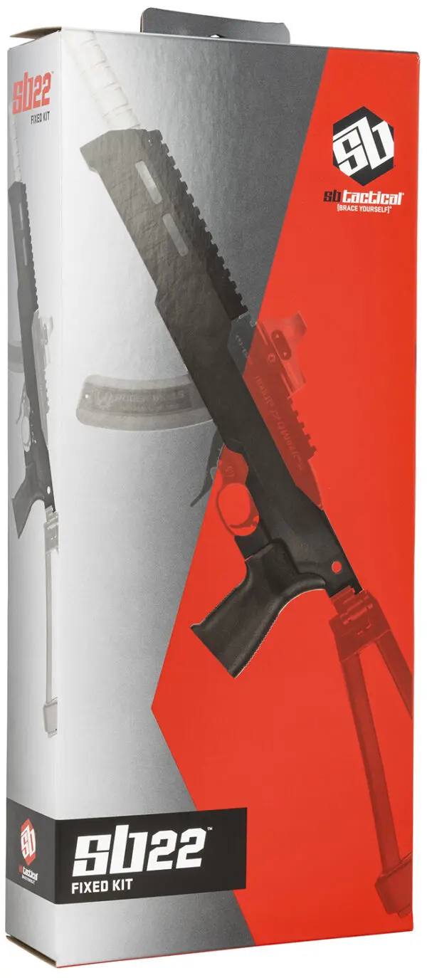 SB Tactical 22TD-01-SB Chassis  Fixed Black for Ruger 10/22 & Ruger 22 Charger Right Hand