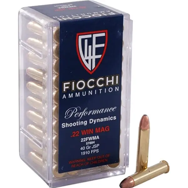 Fiocchi Field Dynamics Rimfire Ammo 22 WMR 40 gr. JSP 50 rd.