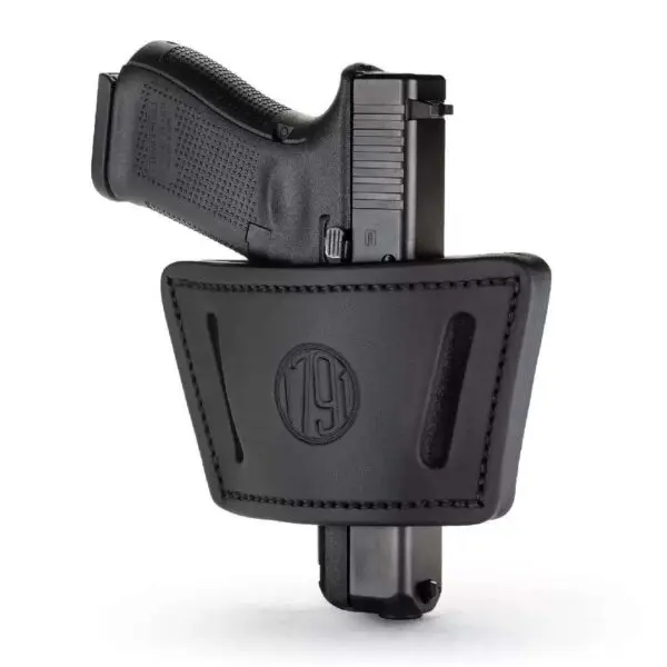 1791 GUNLEATHER UNIVERSAL IWB/OWB HOLSTER LARGE STEALTH BLACK AMBI FITS MID/LARGE FRAMES RAIL/LASERS