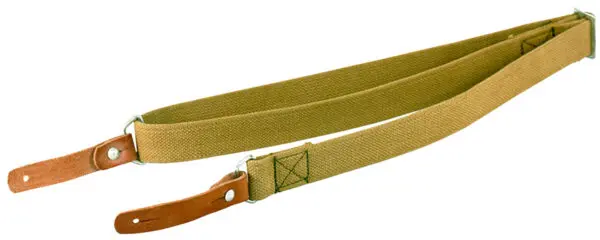 Aim Sports PJSSL Heavy Duty  made of Olive Canvas with Leather Trim, 20"-42" OAL & Heavy Duty Design for AK-Platforms