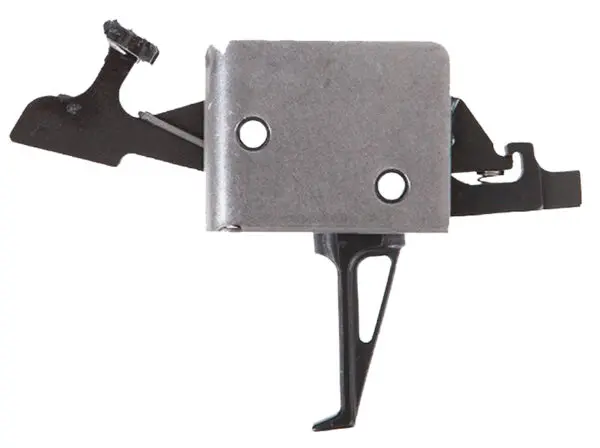 CMC Triggers 92504 Drop-In  Two-Stage Flat Trigger w/ 2 lbs Draw Weight & Black/Silver Finish