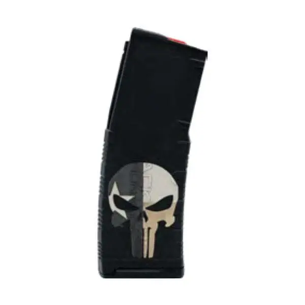 BLACK RAIN LASER ETCHED MAGAZINES 30RD PUNISHER W/TEXAS FLAG