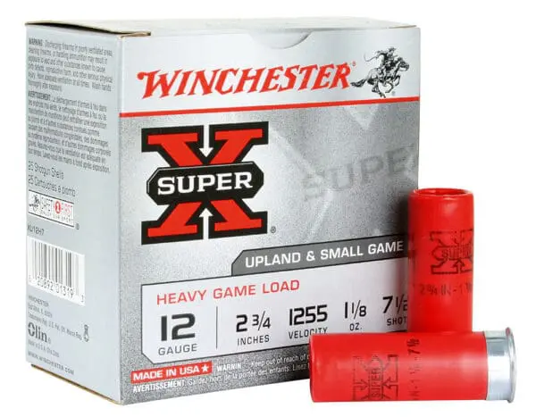 Winchester Ammo XU12H7 Super X Heavy Game Load 12Gauge 2.75" 1 1/8oz 7.5Shot 25 Per Box/10 Case