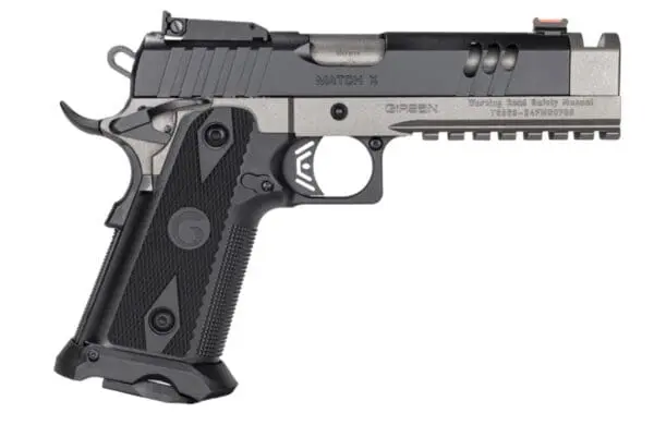 GIRSAN WITNESS2311 MATCH X 9MM 5IN BARREL 1X17RD MAG 1X20RD MAG ACCESSORY RAIL OPTIC READY TWO TONE CERAKOTE FINISH BLACK POLYMER GRIP 395025