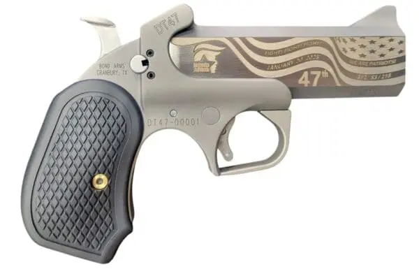 BOND ARMS DT47 47TH PRESIDENT LIMITED EDITION 45/410 4.25IN CUSTOM ENGRAVED BARREL B6 EXTENDED GRIPS DT47-45/410