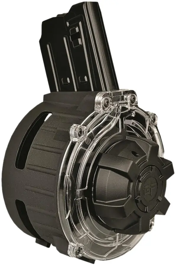 Gforce Arms GFDRUM2012   20rd Drum Fits Akdal MKA 1919 Black Steel/Polymer