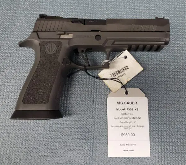 SIG SAUER P320 X5 5" 9mm #03405
