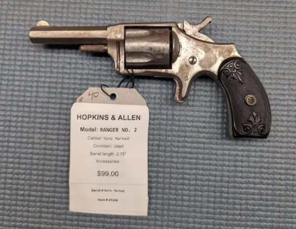 HOPKINS & ALLEN RANGER NO. 2 2.75 inch barrel None Marked # 03240
