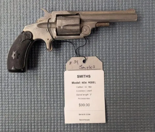 SMITHS NEW MODEL 3 inch barrel 32 S&W # 03204
