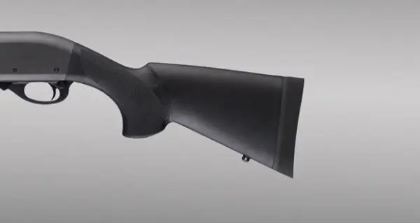 Hogue Shotgun Stock for Remington 870 12 Gauge OverMolded Shotgun Stock - 12" L.O.P. Black