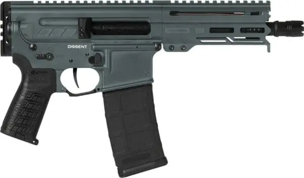CMMG 30A0E33CG Dissent MK4 300 Blackout 30+1 6.50", Charcoal Green Cerakote Rec, OEM Grip, Picatinny Buffer Adapter, Zeroed Drop-In Single Stage Trigger