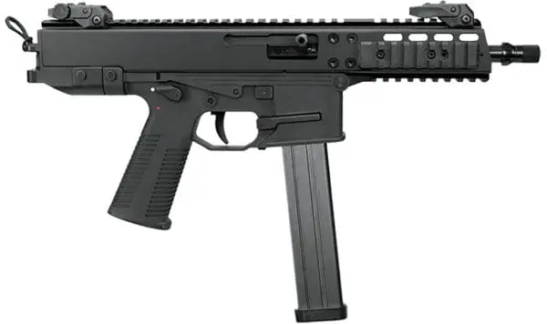 B&T Firearms BT450004 GHM  45 ACP 25+1 6.80" Black Steel Barrel, Picatinny Rail Receiver, Black Polymer Grip