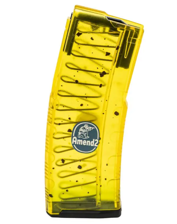 Amend2 556MODCBAN30 MOD-C Banana 30+1 5.56 NATO Fits AR-15 Yellow/Green Polymer