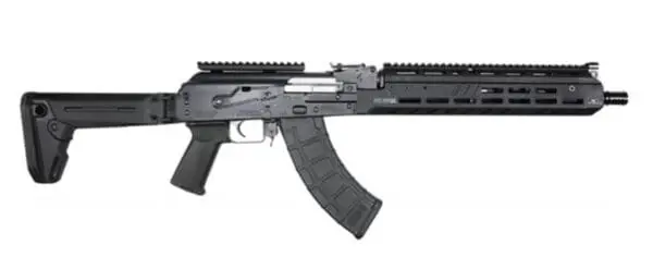 ZASTAVA ZPAPM70 AK RIFLE EXTENDED MLOK HANDGUARD MAGPUL GRIP ZHUKOV FOLDING STOCKSCOPE MOUNT 16.5IN CHROME LINED BARREL 1.5MM RECEIVER BULDGED TRUNNION 30RD ZR7762XR
