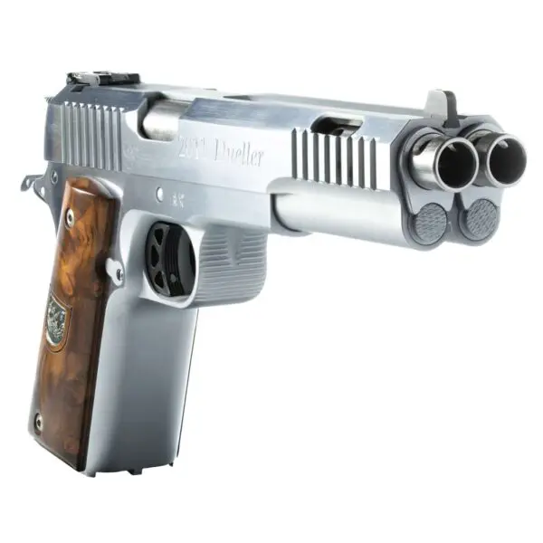 AMERICAN PREC FIREARMS AF 1911 DOUBLE BBL HGA 45 AUTO 5 IN BBL STAINLESS 2/7RD MAGS - Image 2