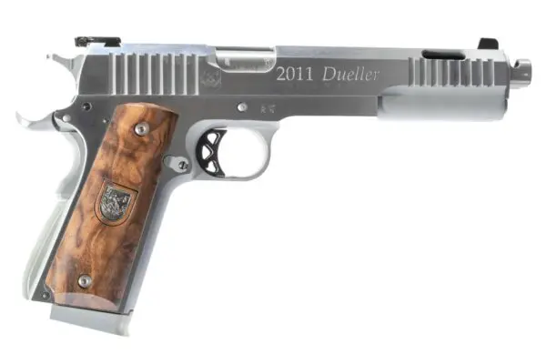 AMERICAN PREC FIREARMS AF 1911 DOUBLE BBL HGA 45 AUTO 5 IN BBL STAINLESS 2/7RD MAGS - Image 3