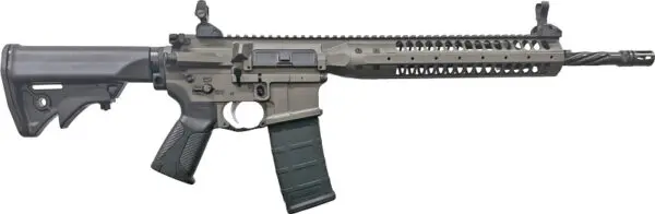 LWRC IC-SPR BILLET 5.56 NATO - 16" 30RD GREY W/ BLACK STOCK - Image 2