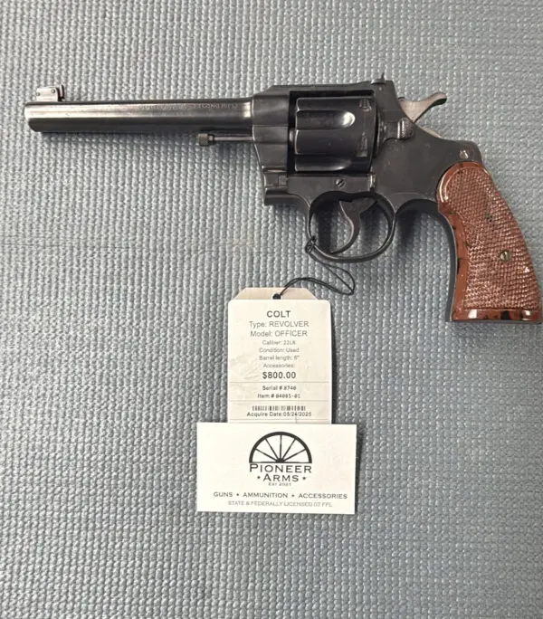 COLT OFFICER 6" 22LR #04085-01