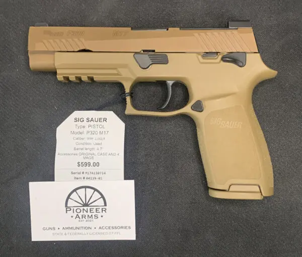 SIG SAUER P320 M17 4.7" 9MM FDE #04139-01