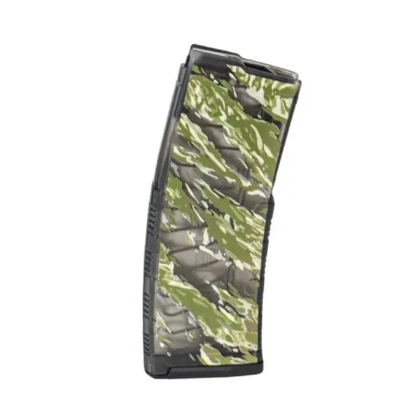 AMEND2 MOD C 5.56MM 30RD AR15 TRANSLUCENT SMOKE PRINTED TIGER STRIPE POLYMER MAGAZINE (50 PER CASE)