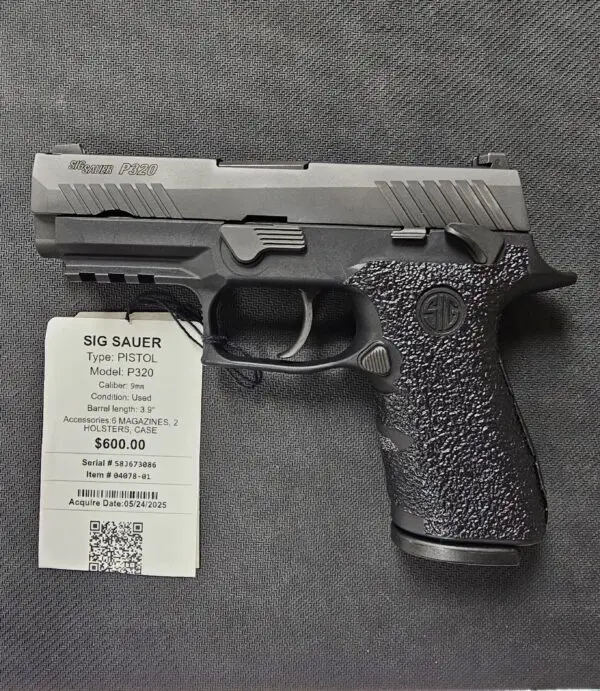 SIG SAUER P320 3.9" 9MM BLACK #04078-01