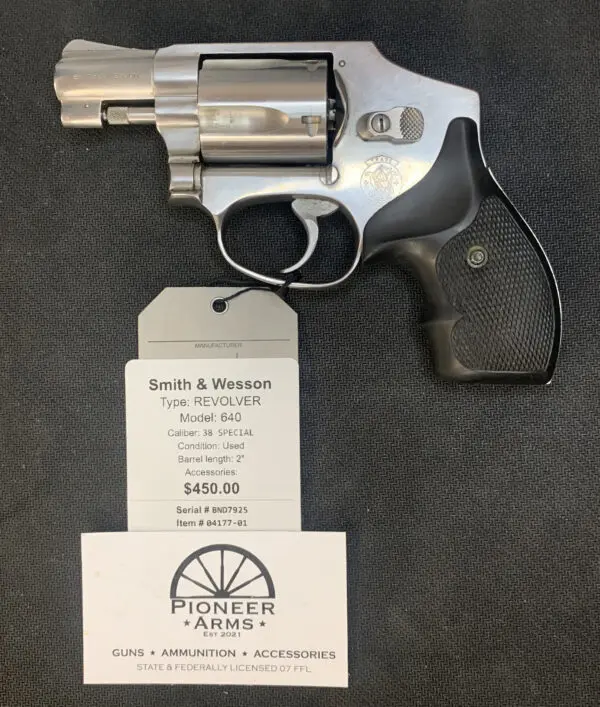 SMITH & WESSON 640 2" .38 SPECIAL STAINLESS #04177-01