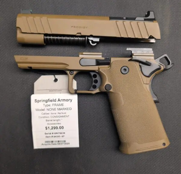 USED SPRINGFIELD ARMORY PRODIGY 9MM FRAME KIT #04395-07