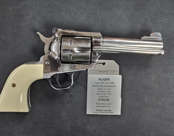 RUGER BLACKHAWK 45.CAL 4.5" #04545-07