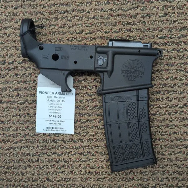 Pioneer Arms LLC PAF-15 FIXED MAG Lower - Lancer 10/30  Black - 10965