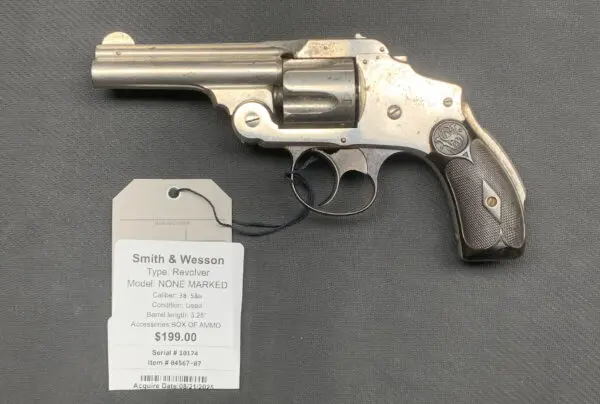 SMITH AND WESSON 3.25" 38 S&W NICKEL #04567-07