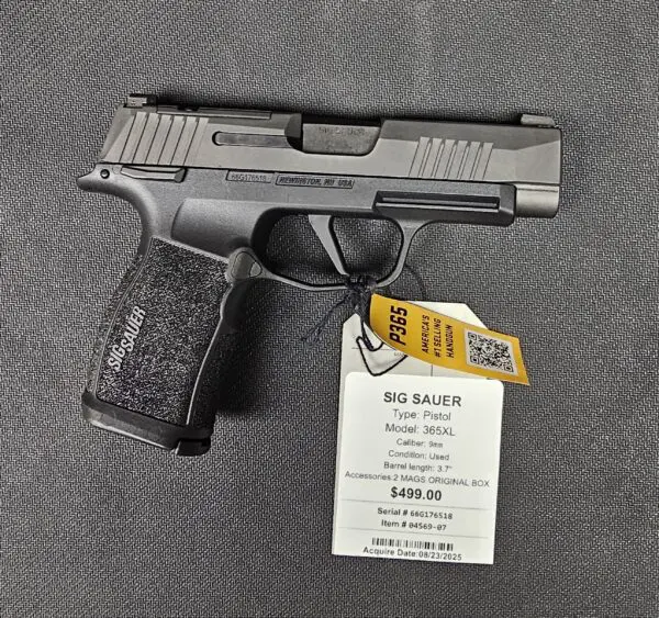 SIG P365XL 9MM 3.75" #04569-07