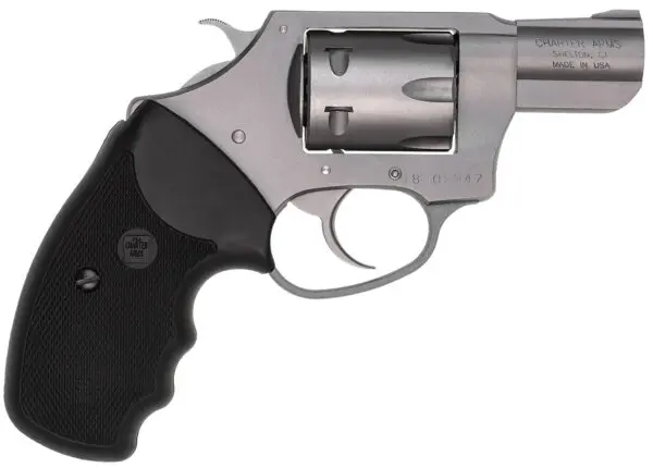 Charter Arms 72324 Pathfinder  Small 22 WMR, 8 Shot 2" Stainless Steel Barrel  & Cylinder, Anodized Aluminum Frame w/Black Finger Grooved Rubber Grip, Exposed Hammer