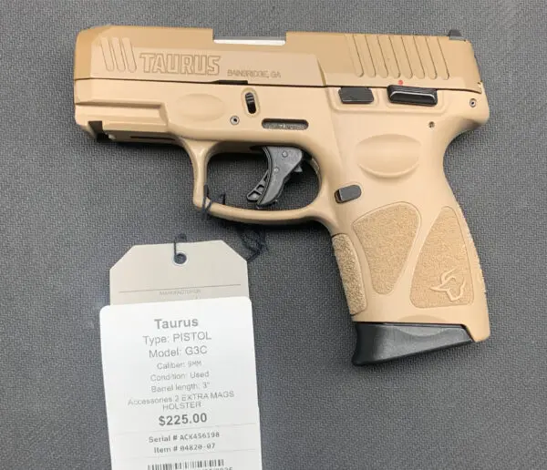 TAURUS G3C 3" 9MM FDE #04820-07