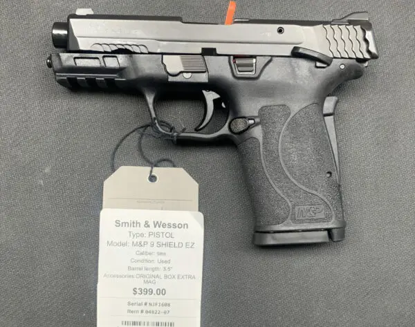 SMITH AND WESSON M&P 9 EZ SHIELD 3.5" 9MM BLACK #04822-07