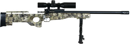 Crickett KSA2151 CPR Complete Package 22 LR Caliber with 1rd Capacity, 16.12" Barrel, Blued Metal Finish & Fixed with Adjustable Cheekpiece Kryptek Camo Stock Right Hand