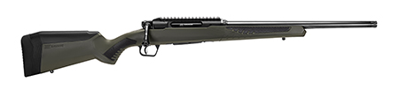 Savage Arms 57655 Impulse Hog Hunter 30-06 Springfield 4+1 Matte Black 20" Threaded Barrel/Rec, Matte OD Green Fixed AccuStock with AccuFit, Includes Detachable Box Mag
