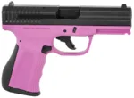 FMK 9C1 G2 9mm pistol, 4-inch barrel, pink polymer frame, serrated black slide