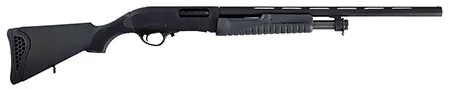 Escort HEFH2022051Y Field Hunter Youth 20 Gauge Pump 3" 4+1 22" Black Chrome Vent Rib Barrel, Black Anodized Grooved Aluminum Receiver, Fixed Black Synthetic Stock, Right Hand
