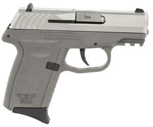SCCY CPX-2 Gen3 9mm pistol in Sniper Gray with stainless steel slide