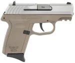 SCCY CPX-2 Gen3 9mm pistol in flat dark earth with stainless slide