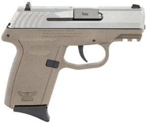 SCCY CPX-2 Gen3 9mm pistol in flat dark earth with stainless slide