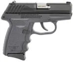 SCCY CPX-3 380 Auto compact handgun with 2.96 inch barrel, black finish