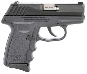 SCCY CPX-3 380 Auto compact handgun with 2.96 inch barrel, black finish