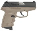 SCCY CPX-3 .380 Auto pistol, 2.96 IN barrel, flat dark earth frame with black slide