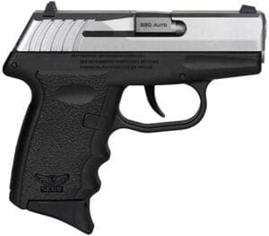 SCCY CPX-3 .380 Auto pistol 2.96 inch barrel black polymer frame stainless slide