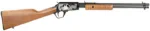 Rossi RP22181WDEN16 Gallery  Full Size 22 LR 15+1, 18" Polished Black Steel Barrel Polished Black w/Father And Son Hunting Scene Engraving Steel Receiver, Hardwood Fixed Stock, Right Hand
