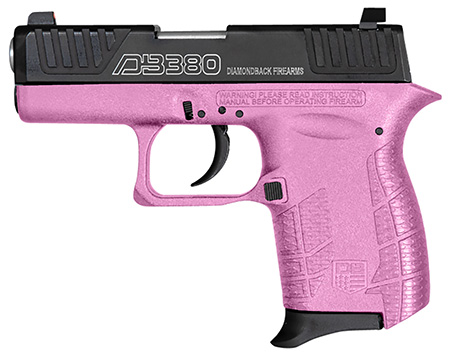 Diamondback DB380 Gen IV pink .380 ACP compact pistol with 2.8 in barrel